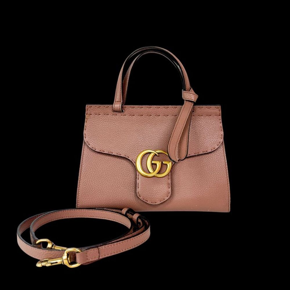 Gucci Gg Marmont Zip Matelasse Leather Pink Other Tote Bag Bag